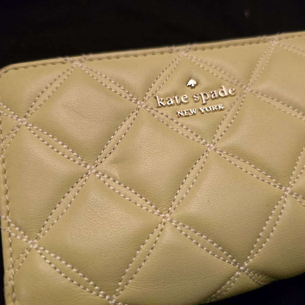 Kate Spade Yellow Quilted Wallet